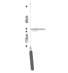 HAK Z PRZYPONEM GAMAKATSU DROPSHOT WORM EWG 1/0-0,35mm