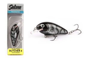 WOBLER SALMO BUTCHER FLOATING 5cm-BLACK SHADOW