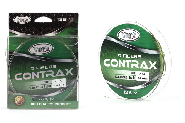 PYCZ - YORK PLECIONKA CONTRAX 9 BRAID 135m - GREEN