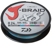 PLECIONKA DAIWA J-BRAID X8 MULTICOLOR 150m