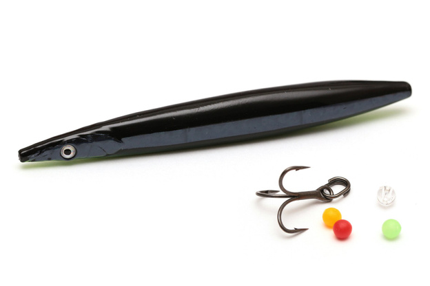 LINE THRU SANDEEL SAVAGE GEAR - BLACK N YELLOW GLOW