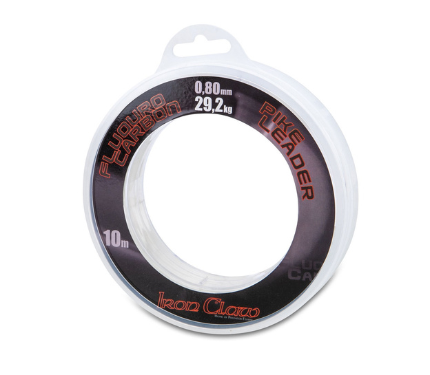 FLUOROCARBON IRON CLAW PIKE LEADER 0,80mm/10m