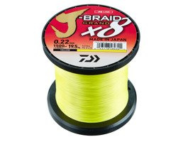 PLECIONKA DAIWA J-BRAID GRAND X8 YELLOW 1350m