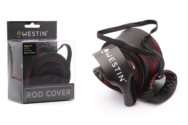 POKROWIEC NA WĘDKĘ WESTIN SPIN 4cm/170cm - BLACK RED
