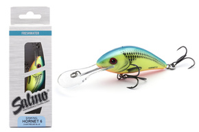 UNIKATOWY WOBLER SALMO HORNET SINKING 6cm - CHARTREUSE BLUE