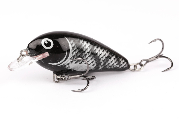 WOBLER SALMO BUTCHER SINKING 5cm-BLACK SHADOW
