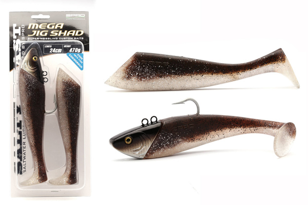 GUMA SPRO SALTY BEAST MEGA JIG SHAD 24cm/470g - COD/DORSCH
