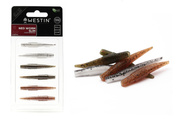 GUMY WESTIN NED WORM TPE 5,5cm/6szt - CLEAR WATER MIX