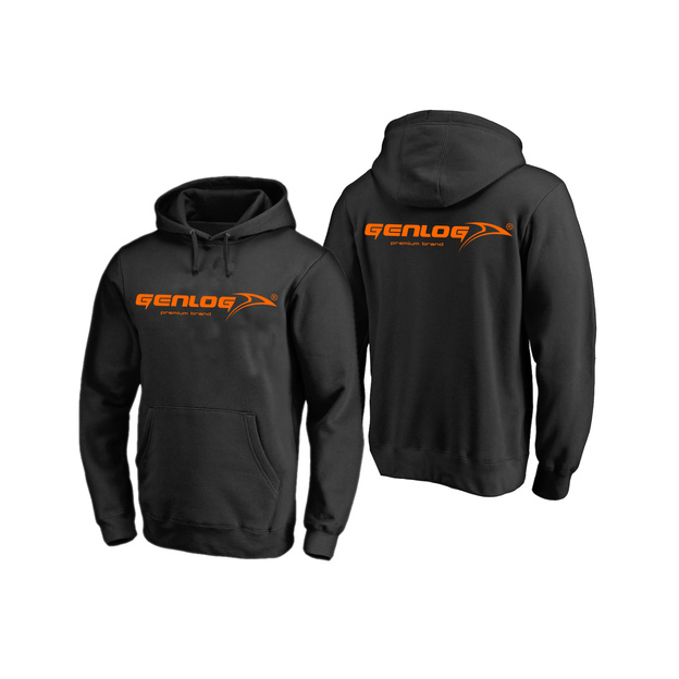 BLUZA Z KAPTUREM GENLOG BLACK SPORTS