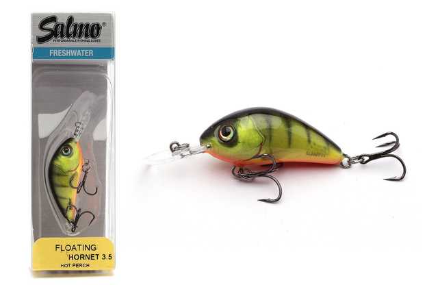 WOBLER SALMO HORNET FLOATING 4cm- HOT PERCH