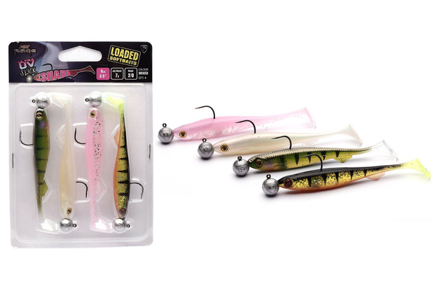 NMC024 - FOX RAGE ZESTAW GUM SLICK SHAD UV 9cm-7g