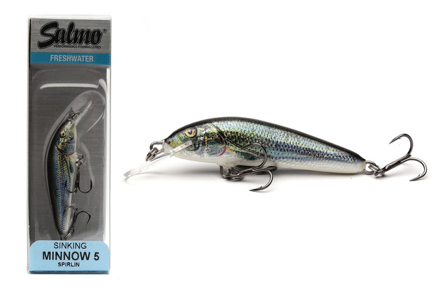 WOBLER SALMO MINNOW SINKING 5cm - SPIRLIN