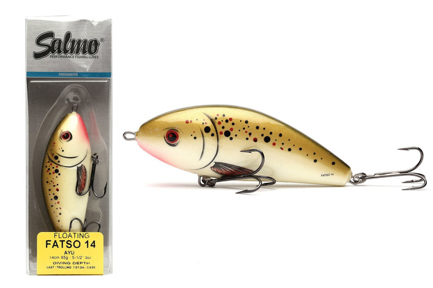 WOBLER SALMO FATSO FLOATING 14cm - AYU