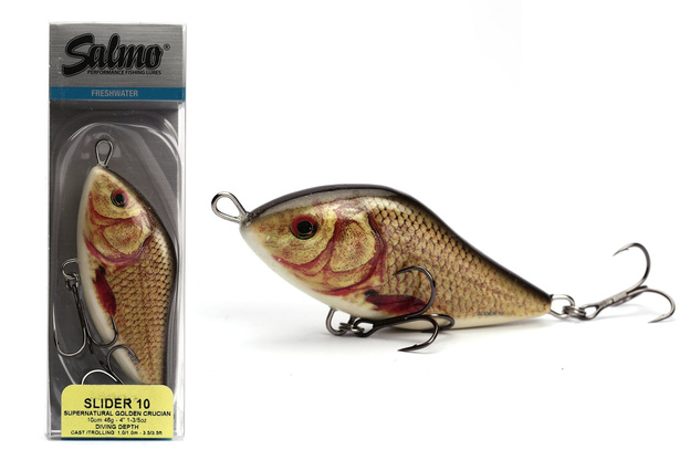 WOBLER SALMO SLIDER FLOATING 10cm - SN GOLDEN CRUCIAN