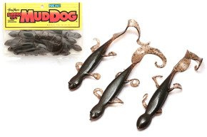 LCMD62 - LUNKER CITY GUMA MUD DOG GREEN MUD PEPPER