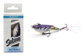 UNIKATOWY WOBLER SALMO RAIL SHAD S 6cm - HOLOGRAPHIC PURPLE TIGER