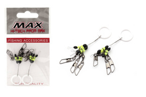 1026053 - MAX STOPERY Z AGRAFKĄ - S/6szt