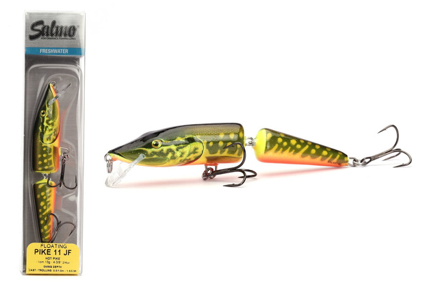 WOBLER SALMO PIKE JOINTED F 11cm-HOT PIKE