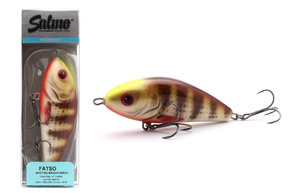 QFA100 - SALMO WOBLER FATSO SINKING 8cm - SPOTTED BROWN PERCH