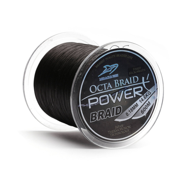 PLECIONKA MIRACLE FISH OCTA BRAID X4 BLACK 0.30mm/600m