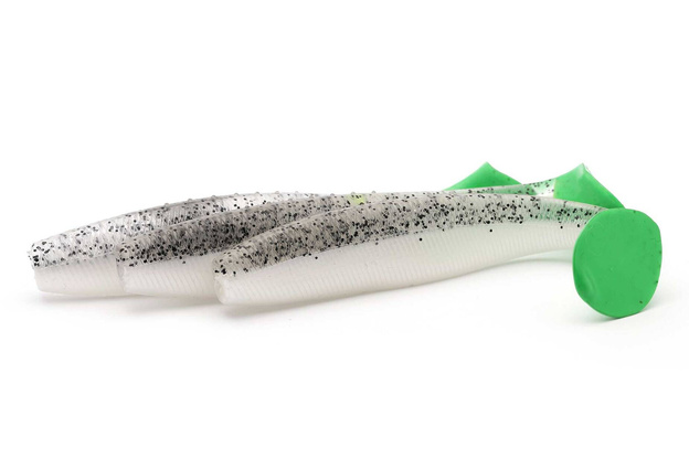 GUMA IRON CLAW JUST SHAD - SALT'N PEPPER CHARTREUSE UV