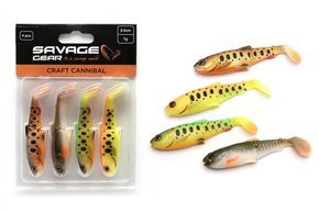 71830 - SAVAGE GEAR GUMA CRAFT CANNIBAL DARK WATER MIX 8,5cm