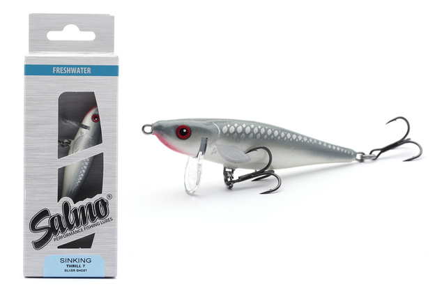 UNIKATOWY WOBLER SALMO THRILL S 7cm - SILVER GHOST