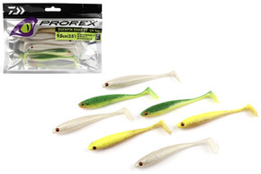 ZESTAW GUM DAIWA PROREX DUCKFIN SHAD - UV MIX 9cm 