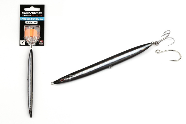 PRZYNĘTA SAVAGE GEAR SANDEEL PENCIL SW - BLACK PEARL