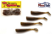 LCGR54 - LUNKER CITY GUMA GRUB 4" OLIVE PEPPER -10szt