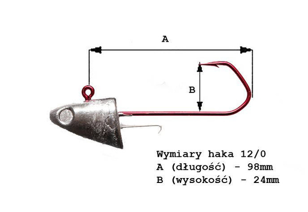GŁÓWKA JIGOWA MORSKA Z ZACZEPEM 12/0 - DORADO JIGHEAD