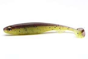 GUMAN FOX RAGE SLICK SHAD - GREEN PUMPKIN UV