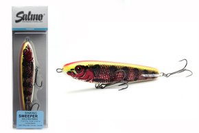 QSE051 - SALMO WOBLER SWEEPER SINKING 14cm - HOLO RED PERCH