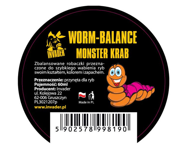 KULKI WORM BALANCE INVADER - MONSTER KRAB 60ml