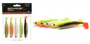 ZESTAW GUM SAVAGE GEAR FAT MINNOW T-TAIL DARK WATER MIX UV 7,5cm