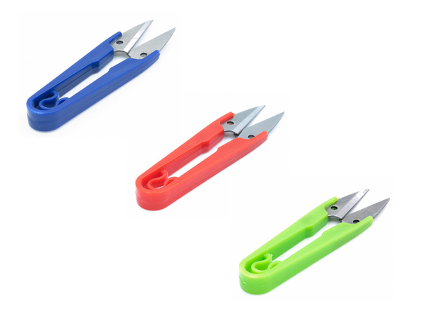 NOŻYCZKI DO PLECIONKI FL MIX COLORS PLASTIKOWE 10,5cm