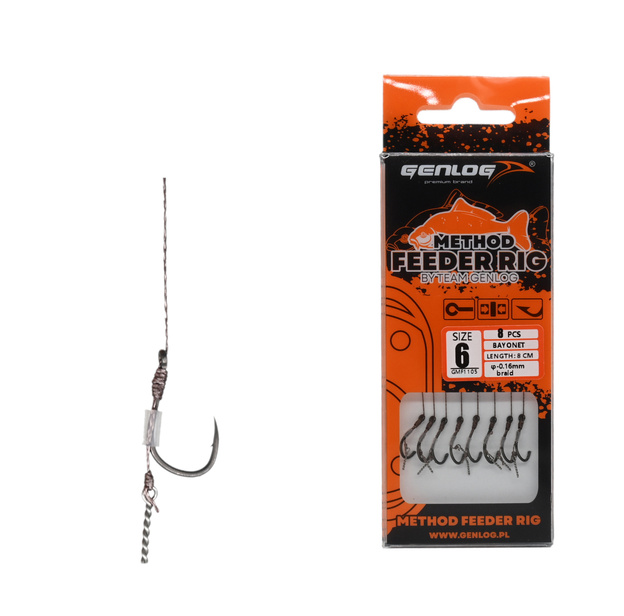 PRZYPONY GENLOG METHOD FEEDER RIG BAYONET 6/10cm