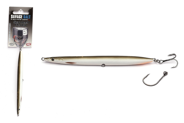 63829 - SAVAGE GEAR 3D SANDEEL PENCIL 125mm/19g - MATT WHITE TOBIS