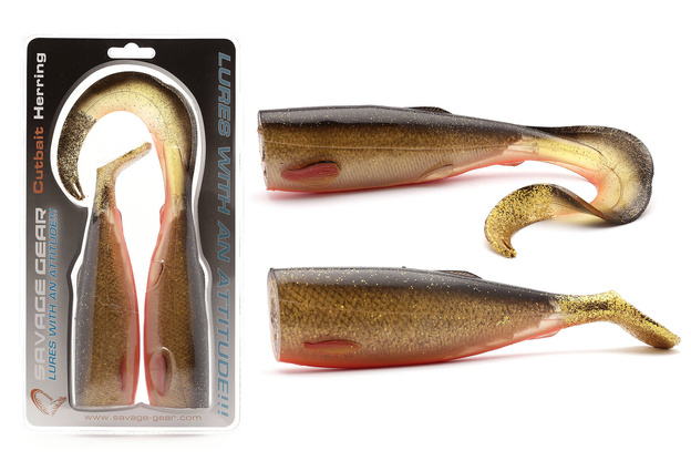 ZESTAW GUM SAVAGE GEAR CUTBAIT HERRING RED FISH 25cm/2szt