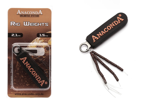 OBCIĄŻNIKI DO PRZYPONÓW KARPIOWYCH ANACONDA 2,1mm/15szt