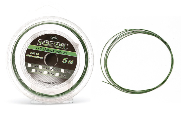 PRZYPON STALOWY SANGER 1x7 - 5m/30kg