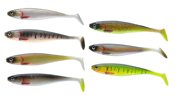 GUMY CORMORAN ACTION FIN SHAD - CHARTREUSE UV