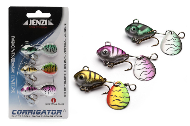 ZESTAW WIRUJĄCYCH OGONKÓW JENZI MINI SPINNER - A