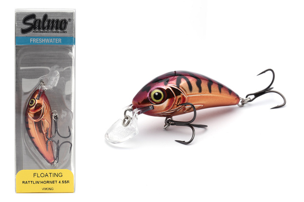 UNIKATOWY WOBLER SALMO RATTLIN HORNET F 4,5cm - VIKING