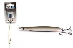 3D SANDEEL PENCIL SAVAGE GEAR 9cm/13g - MATT WHITE TOBIS