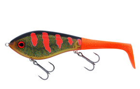 JERK WESTIN SWIM TAIL HYBRID S 12cm/62g - 3D MOTOROIL BLOOD UV