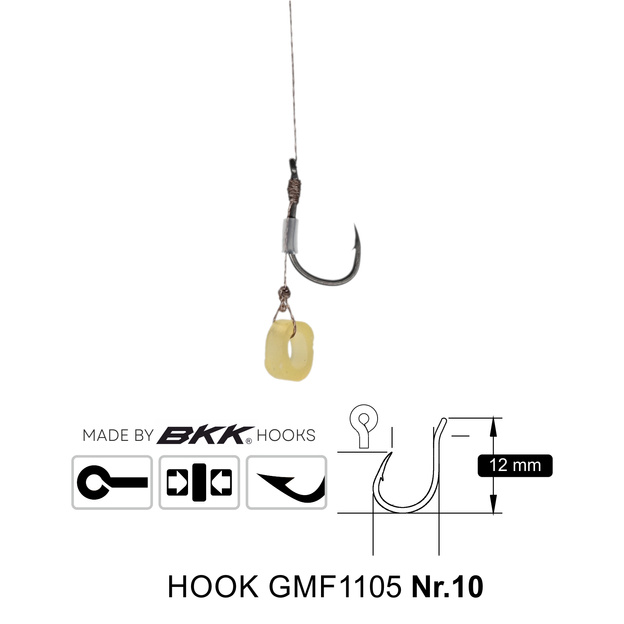 PRZYPONY GENLOG METHOD FEEDER RIG BAND 10/8cm