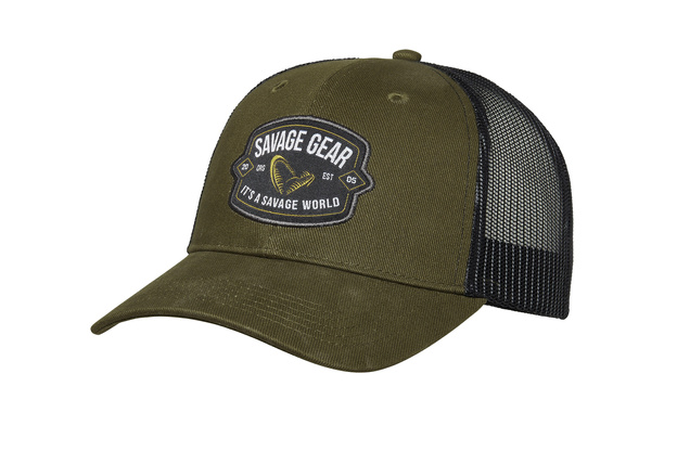 CZAPKA Z DASZKIEM SAVAGE GEAR BADGE TRUCKER CAP GREEN