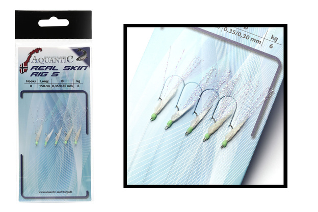PRZYWIESZKA ŚLEDZIOWA AQUANTIC REAL SKIN RIG 5 - NATURAL 8