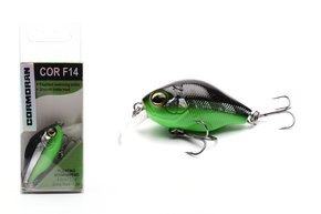 WOBLER CORMORAN COR F14 - CHARTREUSE/BLACK 4,5cm
